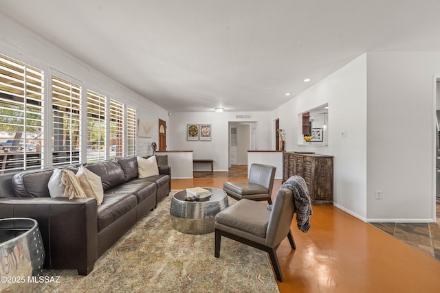 3357 N Christmas Ave, Tucson, AZ 85716 - living room with baseboards and recessed lighting