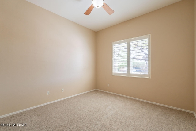 3259 E Corte Doce Palomas, Tucson, AZ 85718 - unfurnished room featuring carpet, a ceiling fan, and baseboards