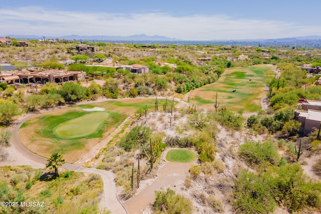 3259 E Corte Doce Palomas, Tucson, AZ 85718 - aerial perspective of suburban area featuring a golf club and a mountainous background