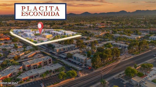 2020 E River Rd Unit 205, Tucson, AZ 85718 - aerial view at dusk of a mountain view