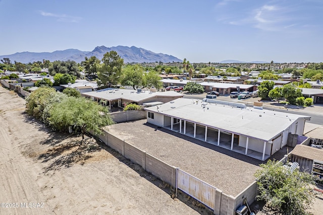 7821 N Jensen Dr, Tucson, AZ 85741 - aerial view of residential area featuring a mountain backdrop