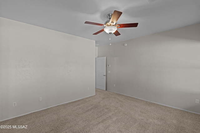1248 W Via Cerro Colorado, Sahuarita, AZ 85629 - spare room with a ceiling fan, light colored carpet, and baseboards