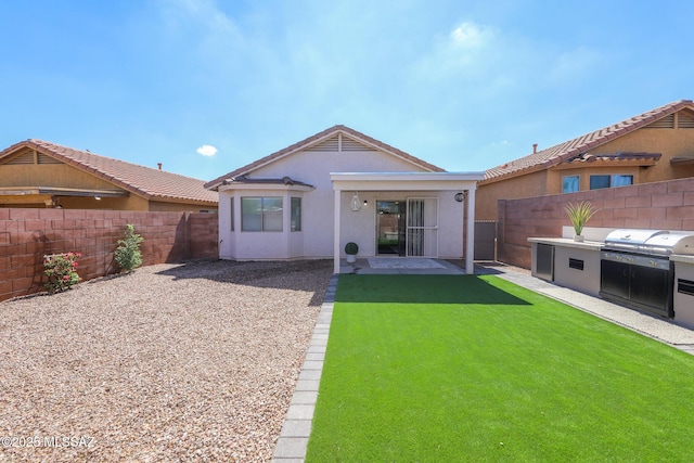Tucson, AZ 85748 - rear view of property with a patio area, stucco siding, and area for grilling