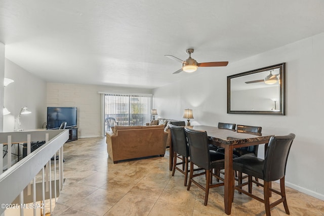 961 N Euclid Ave Unit 130, Tucson, AZ 85719 - dining room featuring ceiling fan