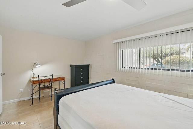 961 N Euclid Ave Unit 130, Tucson, AZ 85719 - bedroom with tile patterned floors and baseboards