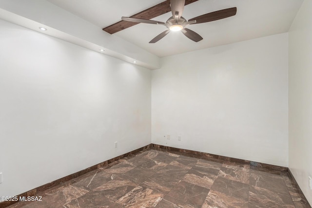 3940 E Timrod St Unit 118, Tucson, AZ 85711 - spare room featuring ceiling fan and recessed lighting