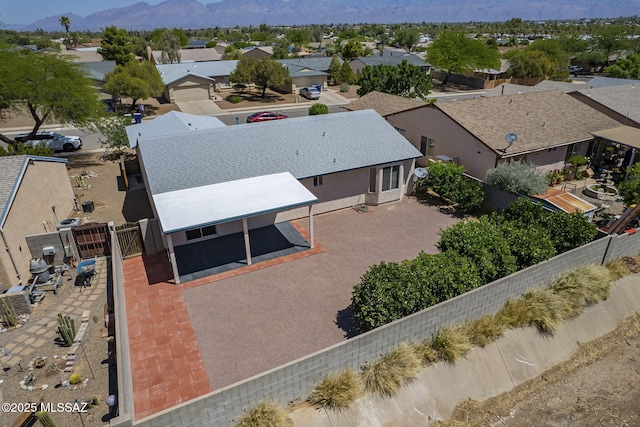 8954 E Pomegranate St, Tucson, AZ 85730 - aerial perspective of suburban area with mountains