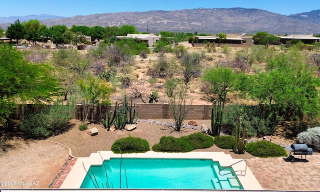 14243 E Whisper Trl, Vail, AZ 85641 - view of pool with a mountain view
