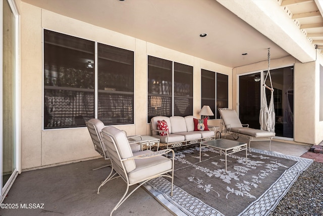 9860 N Western Sky Pl, Tucson, AZ 85742 - view of patio with outdoor lounge area