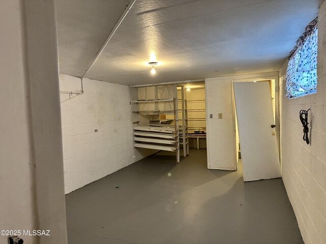 41 S Main St, Pima, AZ 85543 - finished basement featuring concrete block wall