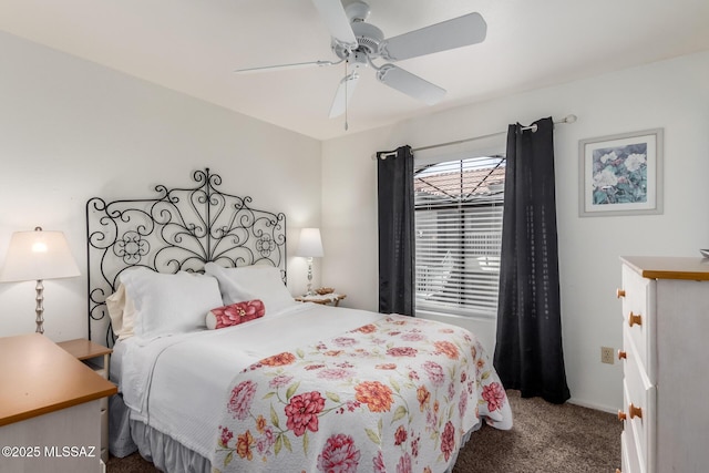 5751 N Kolb Rd Unit 25203, Tucson, AZ 85750 - bedroom with carpet, ceiling fan, and baseboards
