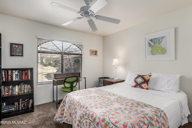 5751 N Kolb Rd Unit 25203, Tucson, AZ 85750 - bedroom with carpet, multiple windows, a ceiling fan, and baseboards