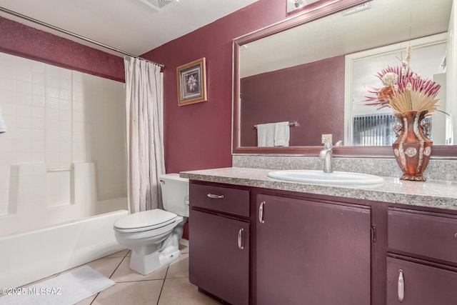 5751 N Kolb Rd Unit 25203, Tucson, AZ 85750 - full bathroom with vanity, tile patterned floors, toilet, and shower / bath combo
