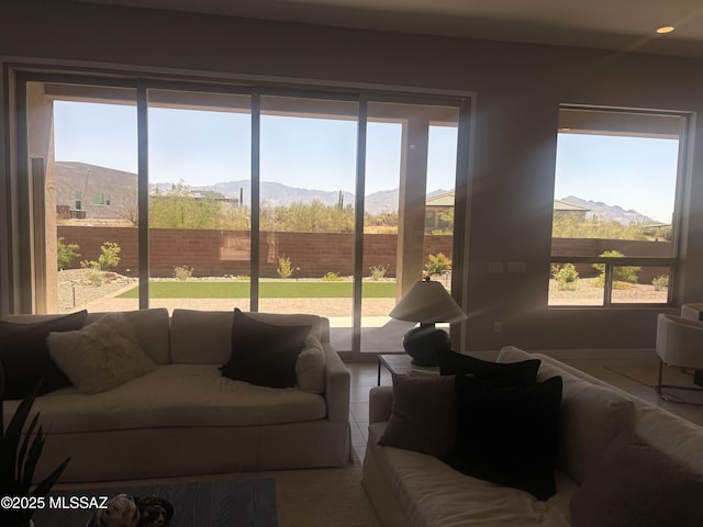 12710 N Sonoran Preserve Blvd Lot 24, Marana, AZ 85658 - living area featuring a mountain view