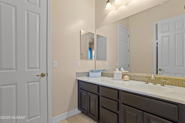 12475 N Faraway Wash Trl, Marana, AZ 85658 - bathroom featuring vanity and tile patterned flooring