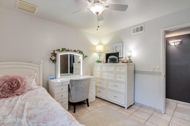 4990 N Kolb Rd, Tucson, AZ 85750 - bedroom with light tile patterned flooring and a ceiling fan