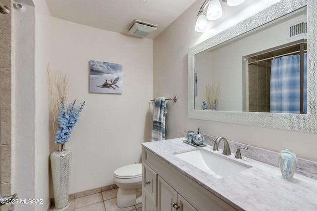 4990 N Kolb Rd, Tucson, AZ 85750 - bathroom with vanity, tile patterned flooring, and a shower with curtain