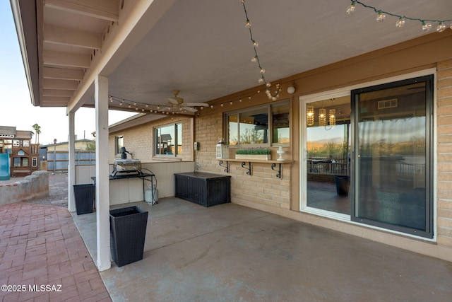 4990 N Kolb Rd, Tucson, AZ 85750 - view of patio / terrace with a ceiling fan