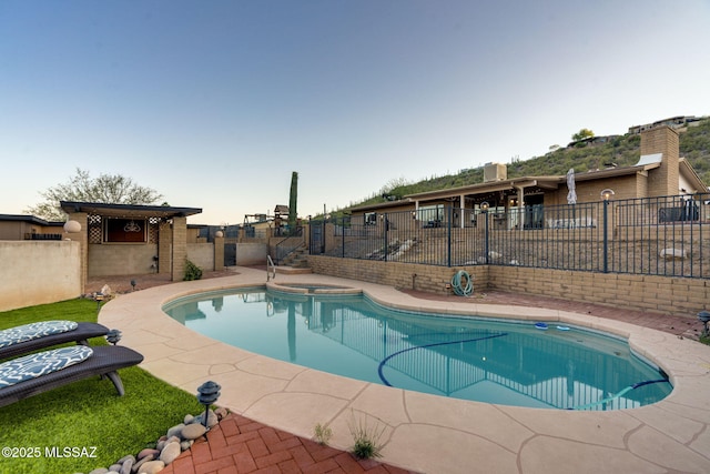 4990 N Kolb Rd, Tucson, AZ 85750 - view of swimming pool with a pool with connected hot tub