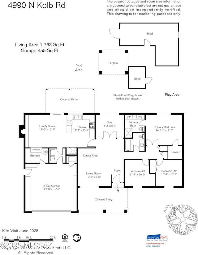 4990 N Kolb Rd, Tucson, AZ 85750 - view of home floor plan