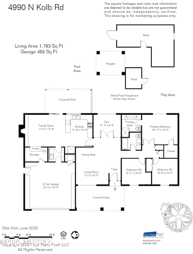 4990 N Kolb Rd, Tucson, AZ 85750 - view of property floor plan