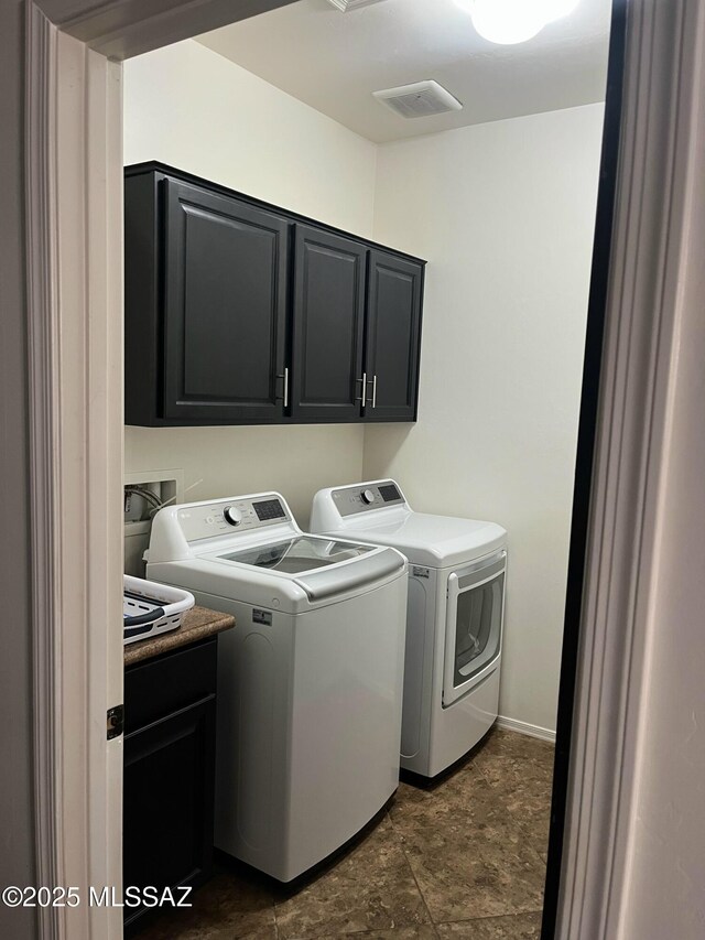 210 W Andrew Potter St, Vail, AZ 85641 - laundry room featuring cabinet space, independent washer and dryer, and baseboards