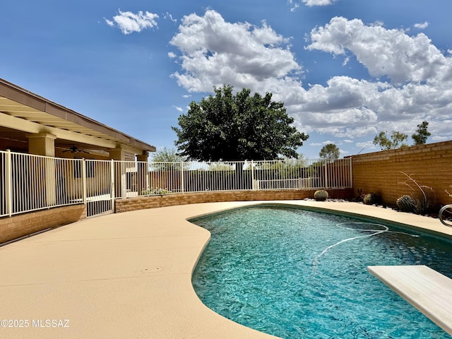 7621 N Placita De Los Amigos, Tucson, AZ 85704 - view of pool featuring ceiling fan
