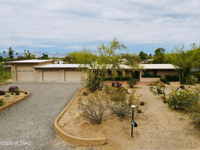 7621 N Placita De Los Amigos, Tucson, AZ 85704 - ranch-style house with driveway, stucco siding, and a garage