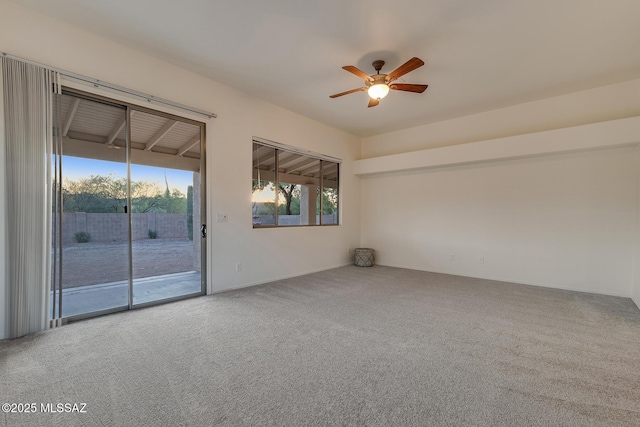 8191 N White Stallion Pl, Tucson, AZ 85743 - empty room featuring carpet and a ceiling fan