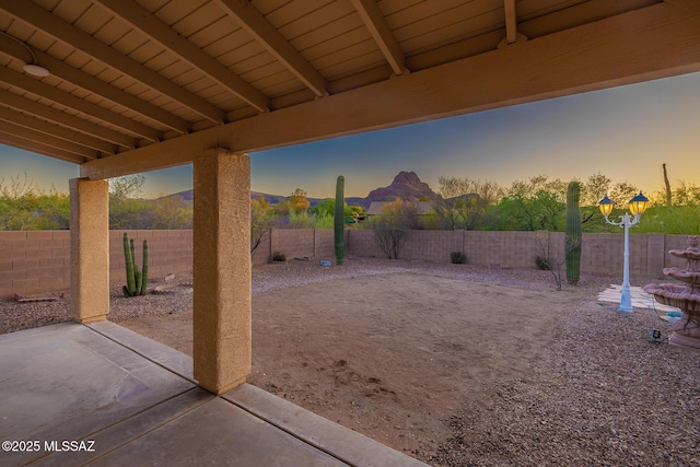 8191 N White Stallion Pl, Tucson, AZ 85743 - fenced backyard featuring a patio area