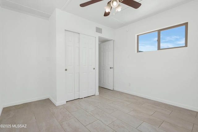 826 W Calle Margarita, Tucson, AZ 85706 - unfurnished bedroom with a closet and a ceiling fan