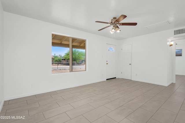 826 W Calle Margarita, Tucson, AZ 85706 - unfurnished room featuring a ceiling fan and baseboards