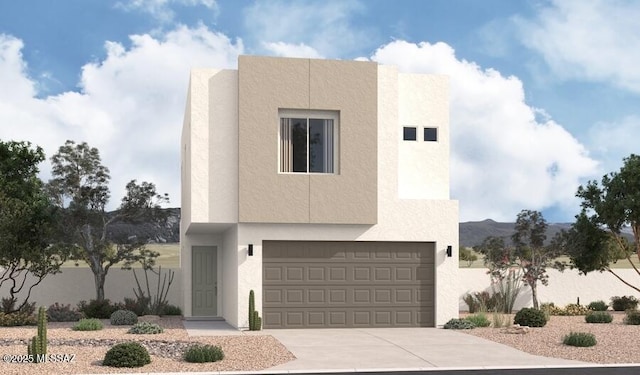 2700 S Brandywine Ln, Tucson, AZ 85730 - view of front of house featuring stucco siding, driveway, and a garage