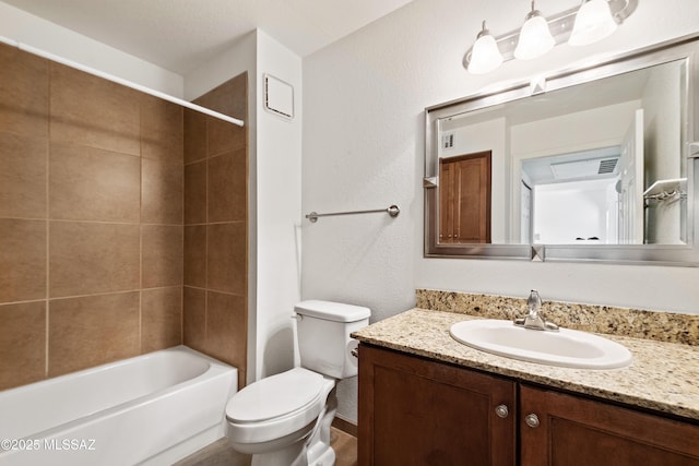 7255 E Snyder Rd Unit 9103, Tucson, AZ 85750 - bathroom featuring vanity, tub / shower combination, and a textured wall
