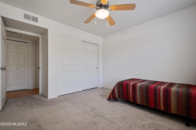 7255 E Snyder Rd Unit 9103, Tucson, AZ 85750 - bedroom featuring carpet, a closet, and ceiling fan