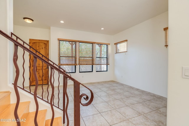 139 E Castlefield Cir, Tucson, AZ 85704 - stairs featuring tile patterned flooring and recessed lighting