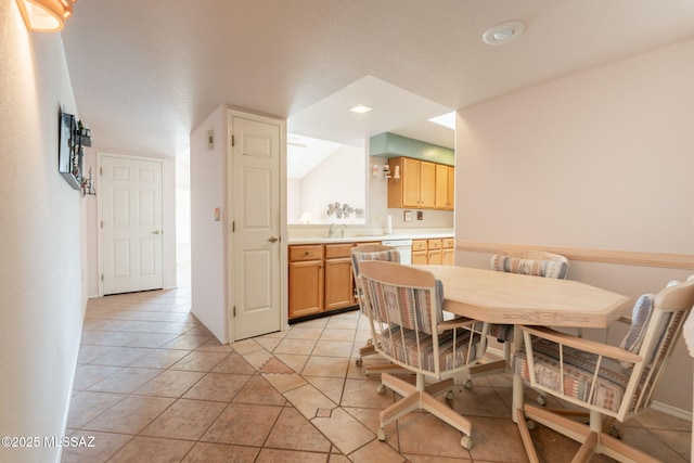 1857 W Dalehaven Cir, Tucson, AZ 85704 - dining space featuring light tile patterned floors and recessed lighting