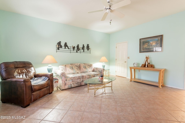 1857 W Dalehaven Cir, Tucson, AZ 85704 - living area with ceiling fan