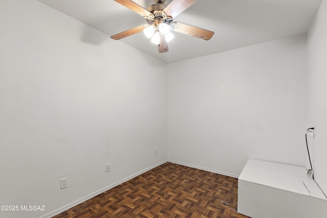 807 N Manzanita Pl, Saint David, AZ 85630 - spare room featuring ceiling fan and baseboards