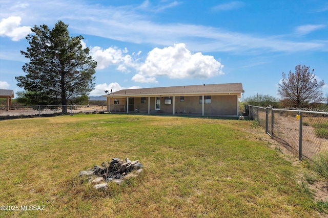 807 N Manzanita Pl, Saint David, AZ 85630 - rear view of property with a fenced backyard
