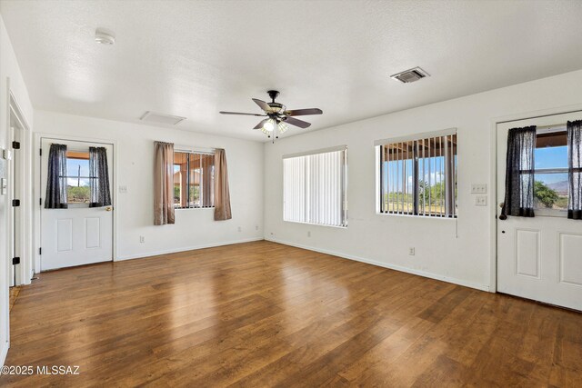 807 N Manzanita Pl, Saint David, AZ 85630 - foyer with wood finished floors, plenty of natural light, and ceiling fan