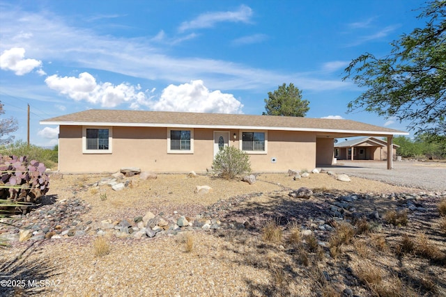807 N Manzanita Pl, Saint David, AZ 85630 - single story home featuring stucco siding and a carport