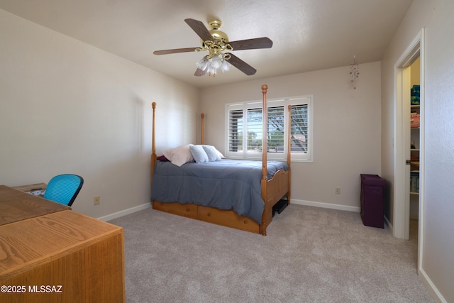 8142 N Modena Dr, Tucson, AZ 85742 - bedroom featuring carpet floors and a ceiling fan