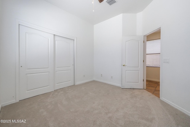 14085 E Copper Mesa Ct, Vail, AZ 85641 - unfurnished bedroom featuring carpet flooring and a closet
