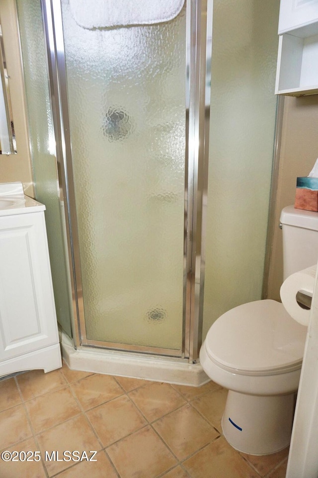 326 N Sage St, Pearce, AZ 85625 - bathroom featuring tile patterned floors, a stall shower, and vanity