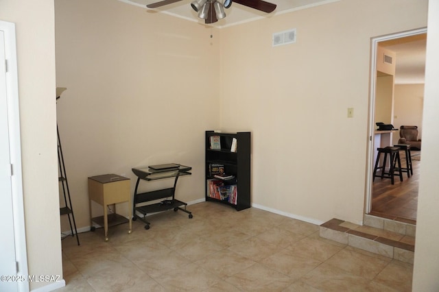 326 N Sage St, Pearce, AZ 85625 - miscellaneous room with ceiling fan and baseboards