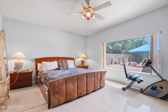 14092 E Placita Mochuelo, Vail, AZ 85641 - bedroom featuring a ceiling fan and light tile patterned floors