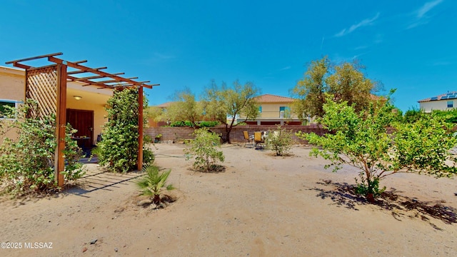 8942 N Ferber Ct, Tucson, AZ 85742 - view of yard with a pergola