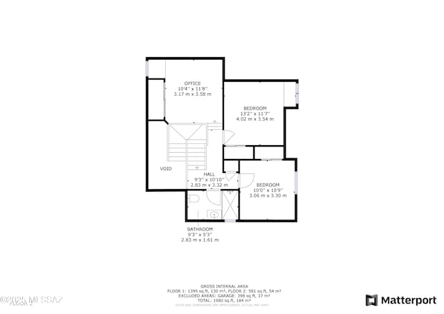 8942 N Ferber Ct, Tucson, AZ 85742 - view of property floor plan