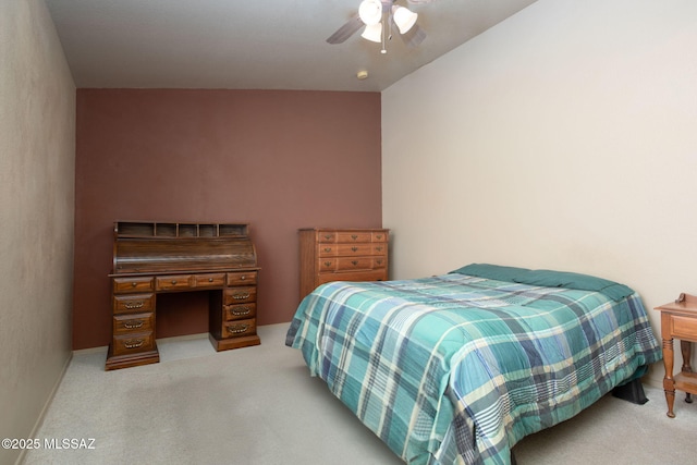 5442 W Cochie Springs St, Marana, AZ 85658 - bedroom featuring light colored carpet and ceiling fan